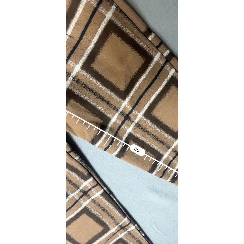 Jordan‎ Essentials Plaid Fleece Pants Brown FV7462-223 Mens Medium NEW